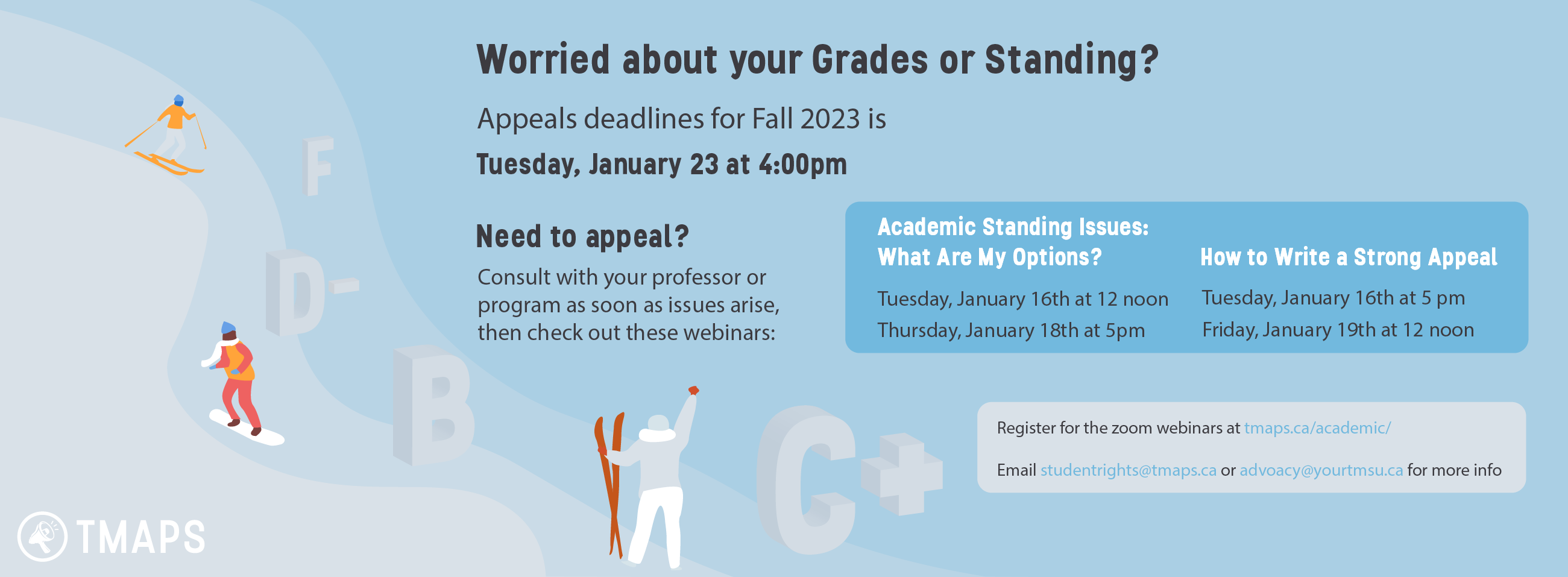 TMAPS Academic Workshop Information for Winter 2023 Appeals 